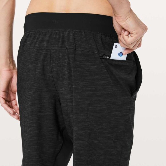 Lululemon T.H.E. Short Linerless 9" Heather Allover Deep Coal Black Large - Picture 3 of 9